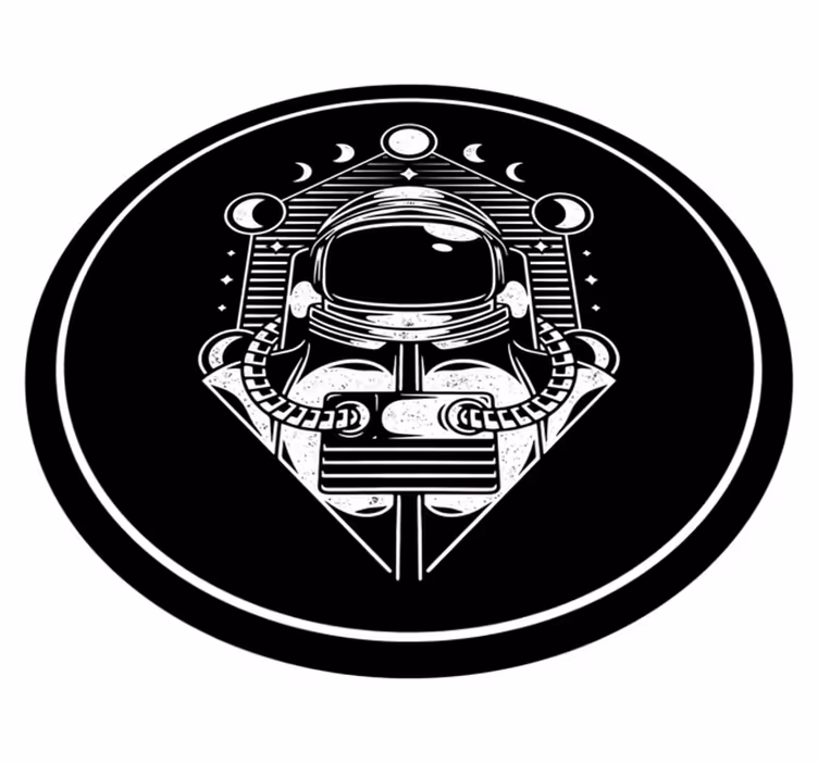Astronaut Graphic teen vinyl rug - TenStickers