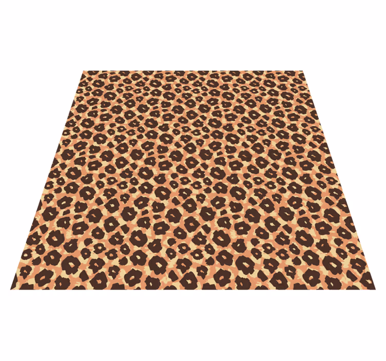 Leopard Pattern Mix animal print vinyl rug - TenStickers