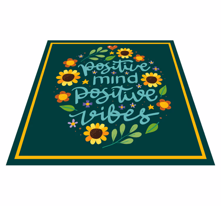Positive Mind Vibes custom rug - TenStickers
