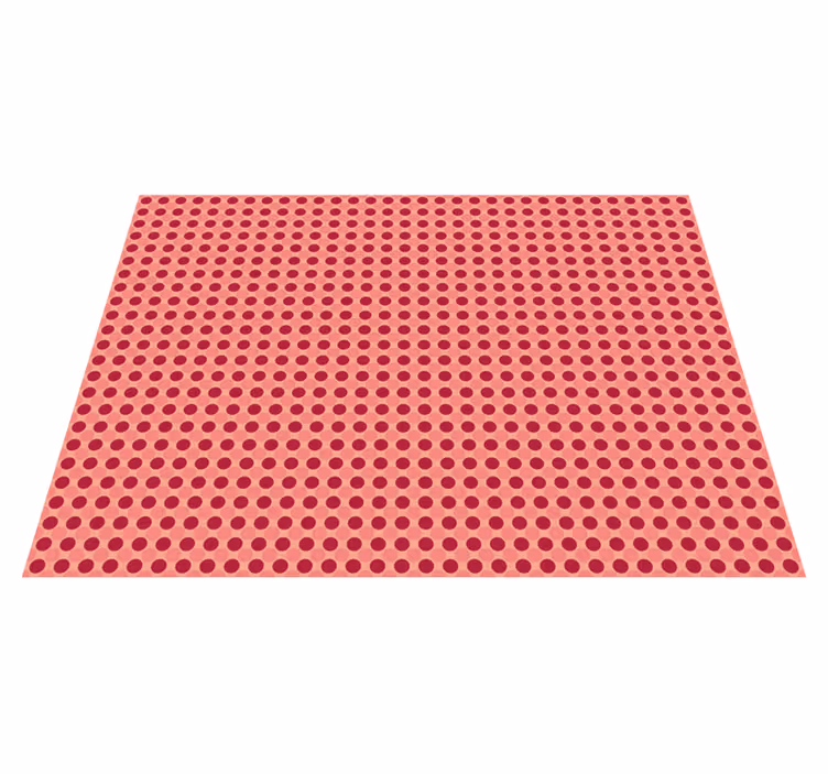 Polka Dot Motif kids vinyl rug - TenStickers