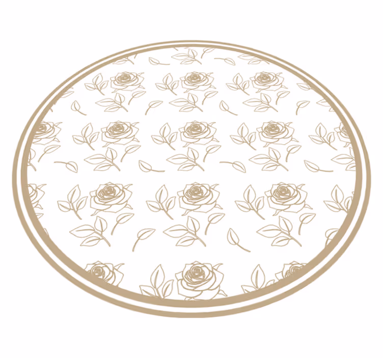 Rose Flower Arrangement floral vinyl rug - TenStickers