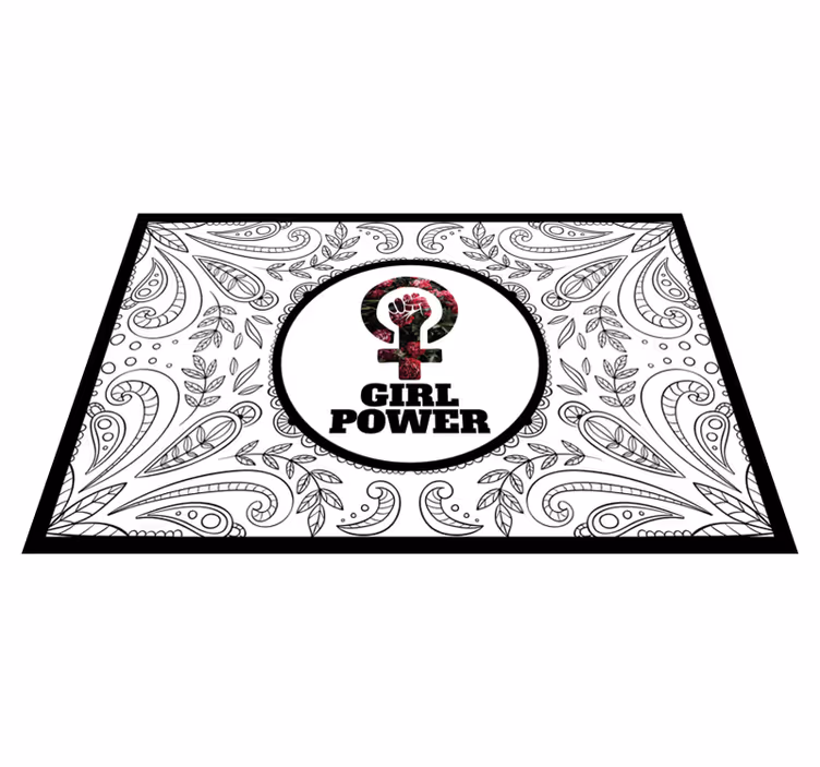 Girl Power Statement custom rug - TenStickers