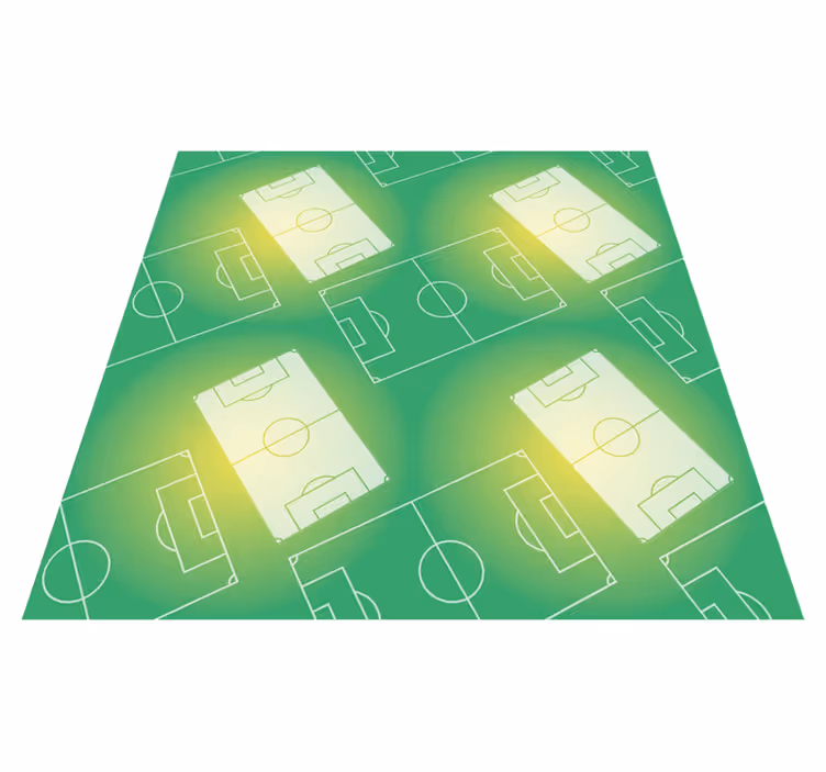 Soccer Field Pattern game vinyl rug - TenStickers