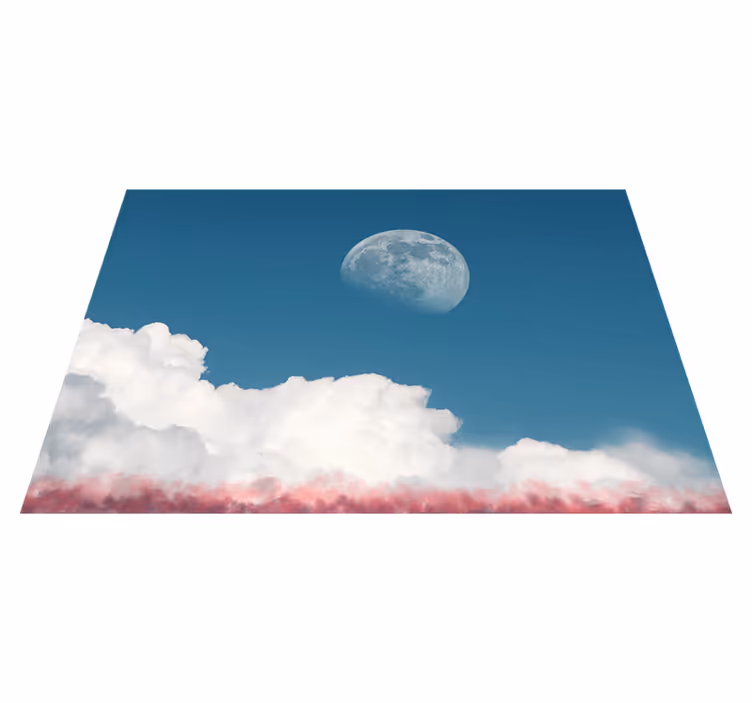 Ethereal Cloud Horizon vinyl rug - TenStickers