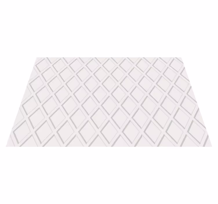 Geometric vinyl rug diamond concept - TenStickers