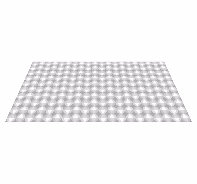 Round Geometric Motif mosaic vinyl rug - TenStickers