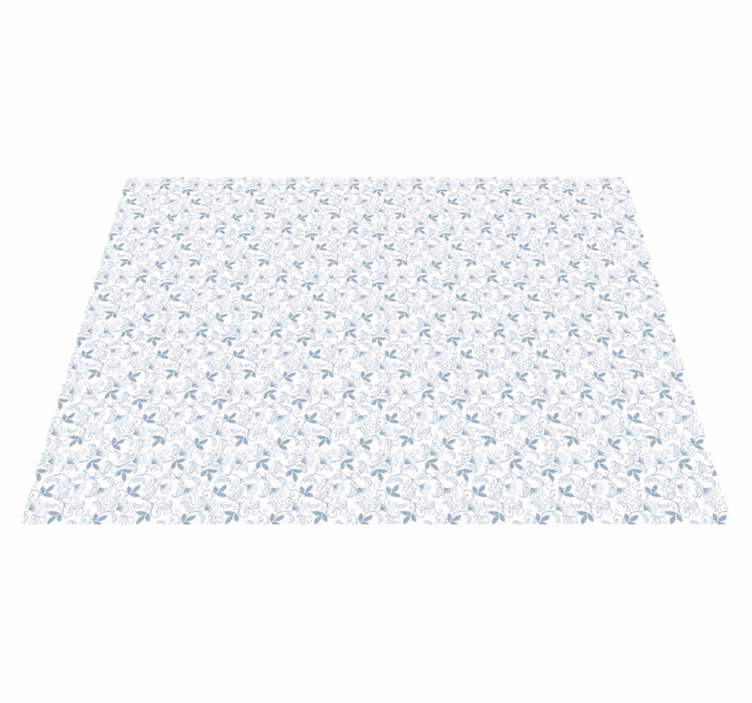 Elegant Floral Pattern floral vinyl rug - TenStickers