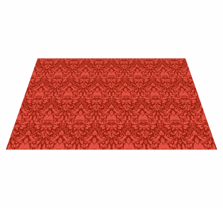Baroque Pattern Overlay red carpet - TenStickers