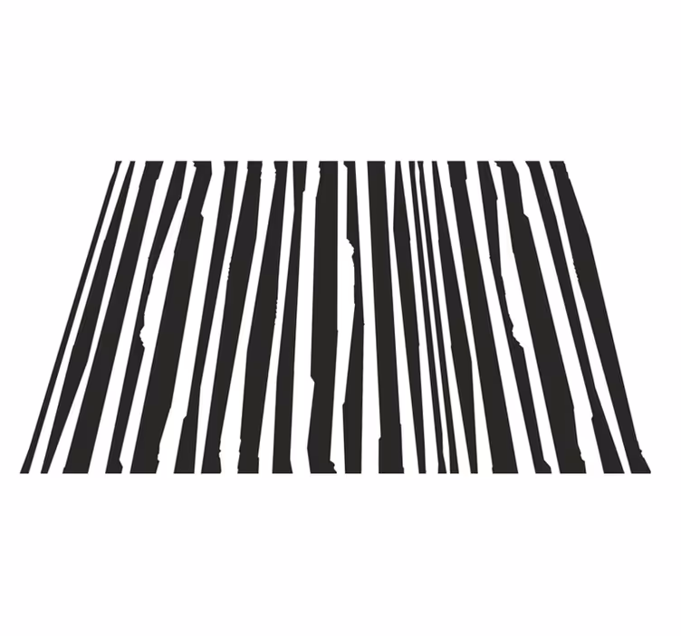 Thin thick lines kinfolk pattern entrance mat - TenStickers