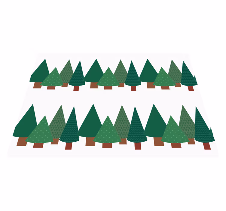 Patchwork christmas tree pattern vintage rug - TenStickers