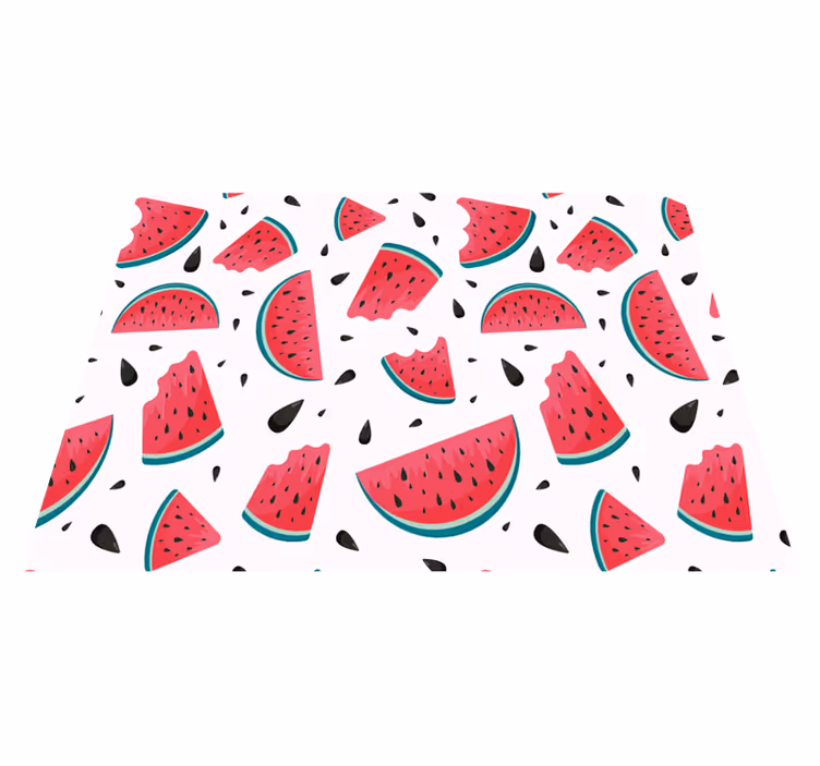 Watermelon Slice Spread playroom carpet - TenStickers