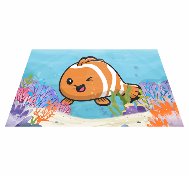 Animated Aquatic Adventure playroom carpet - TenStickers