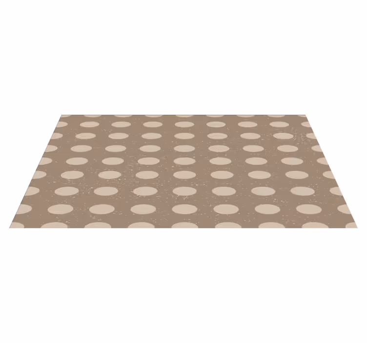 Neutral Polka Dot Pattern striped runner rug - TenStickers