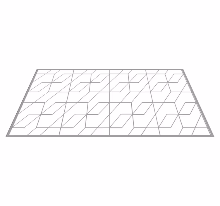Geometric Zigzag Pattern geometric rug - TenStickers