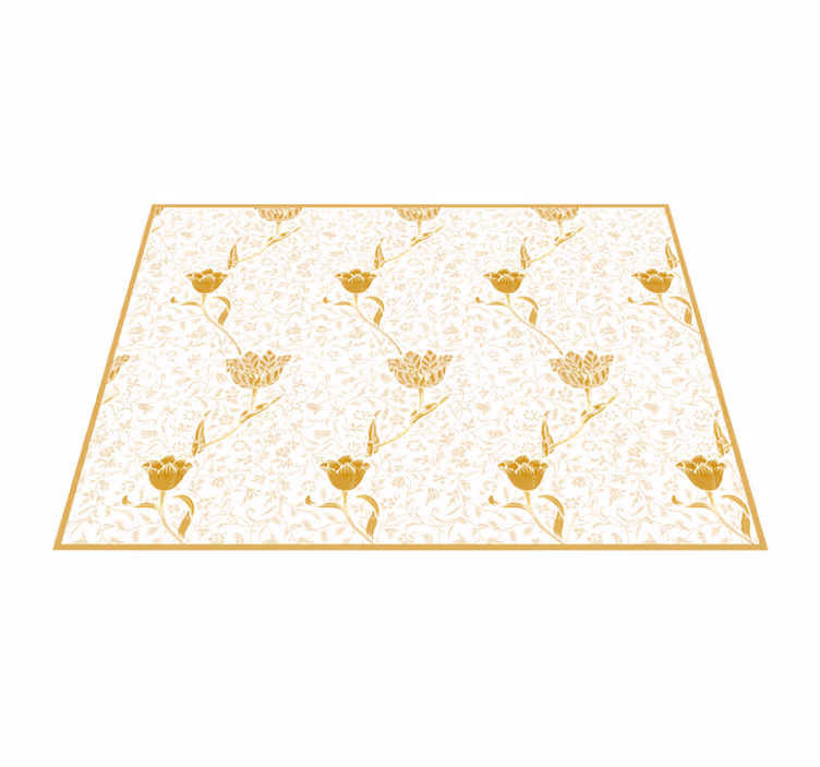 Floral Elegance flower rug - TenStickers