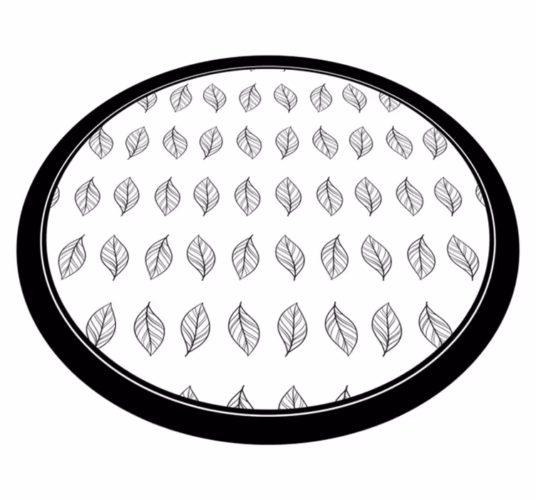 Botanical Outline floral rug - TenStickers