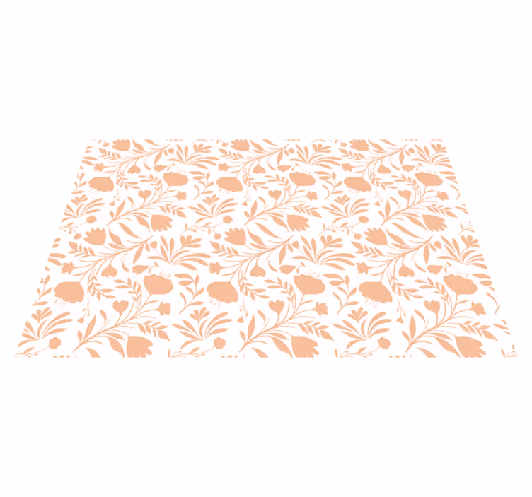 Floral Patterned flower rug - TenStickers