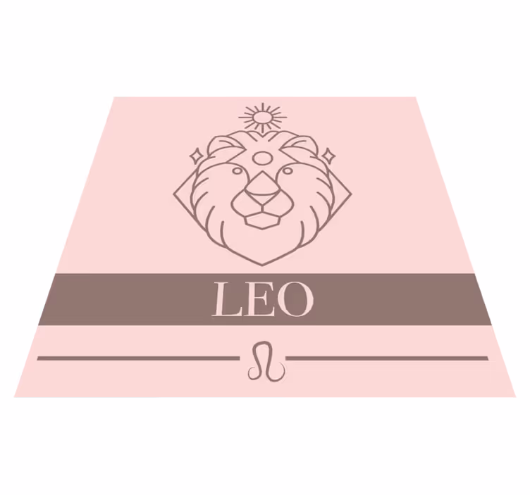 Leo Zodiac Sign custom floor mat - TenStickers