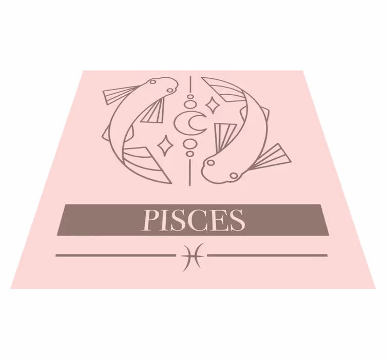 Pisces Zodiac custom rug - TenStickers
