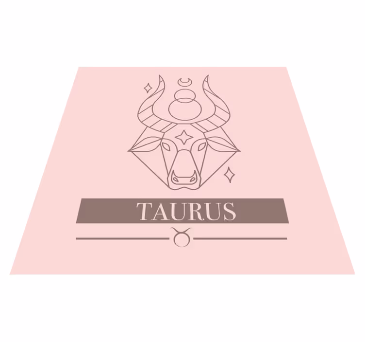 Taurus Zodiac Sign custom rug - TenStickers