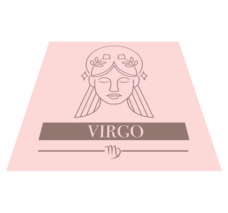 Virgo Zodiac Symbol custom rug - TenStickers