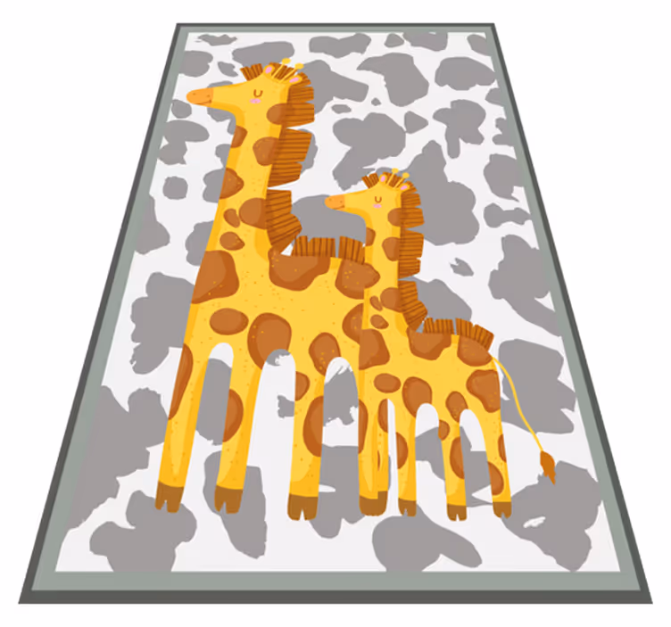 Giraffe Family Motif playroom carpet - TenStickers