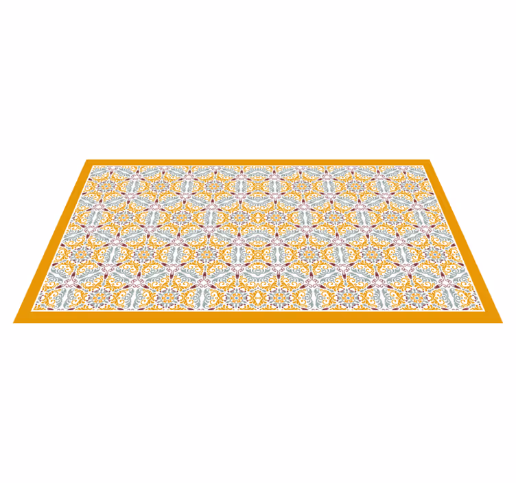 Ornate Mosaic Pattern tile carpet - TenStickers