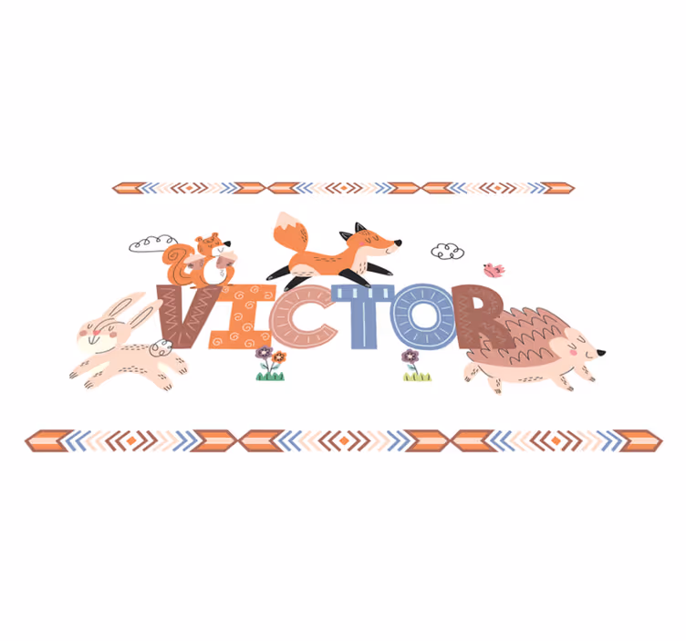 Customizable Critters custom floor mat - TenStickers