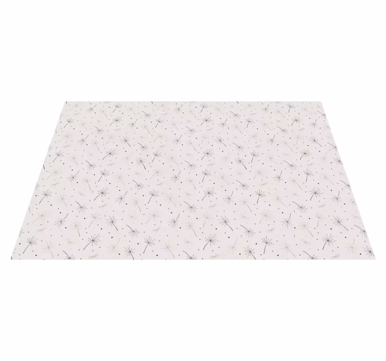 Dandelion Pattern floral vinyl rug - TenStickers