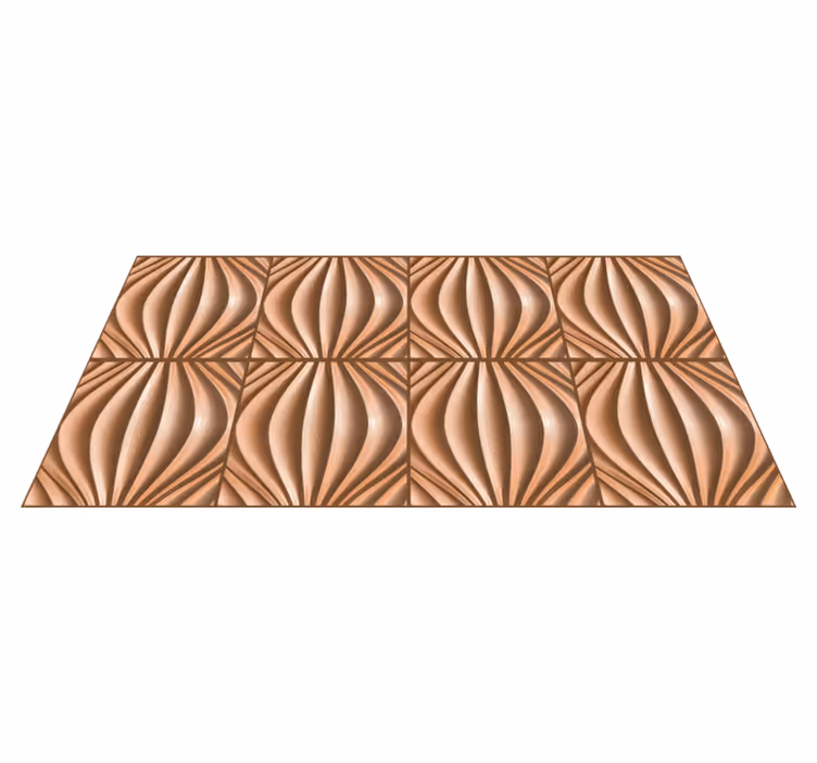 3D sand effect geometric rugs - TenStickers