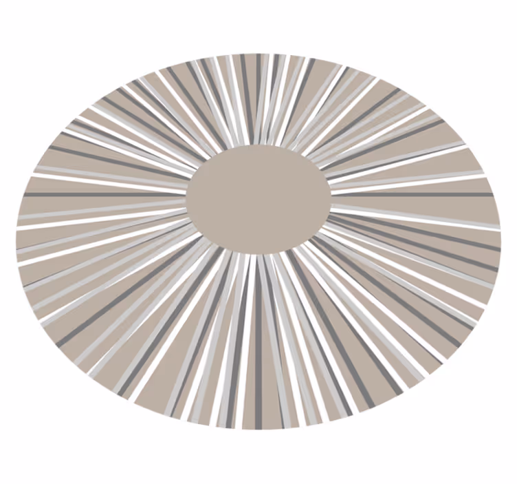 Geometric Burst Circular Pattern geometric rugs - TenStickers