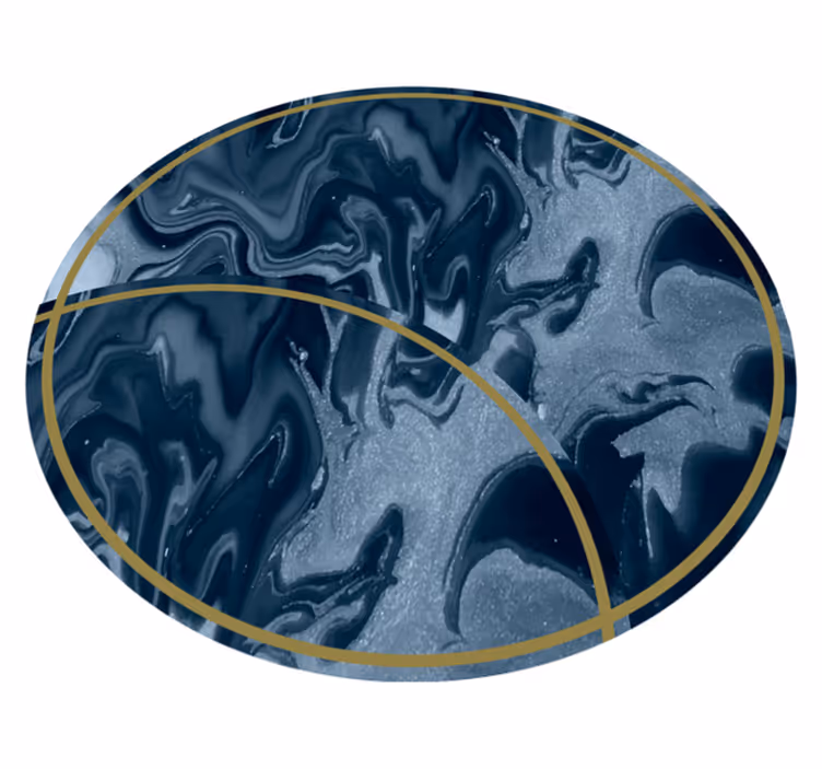 Abstract Marbled Circular Design texture carpet - TenStickers