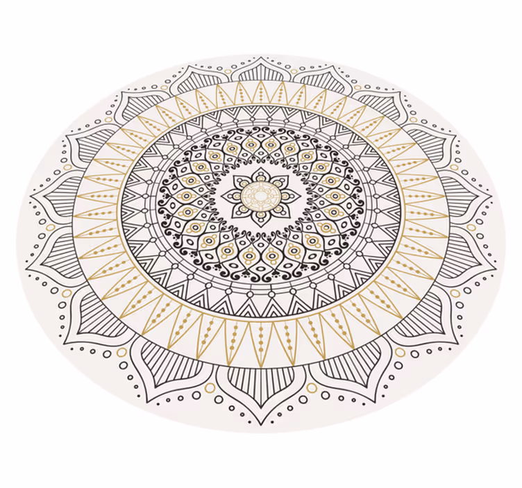Mandala Centerpiece mandala vinyl rug - TenStickers
