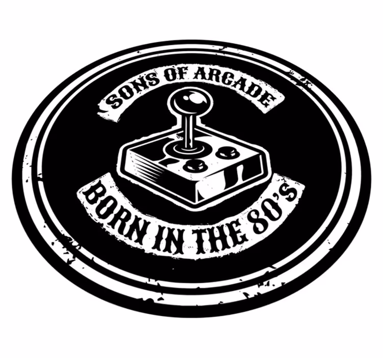 Arcade Nostalgia Born 80s custom rug - TenStickers