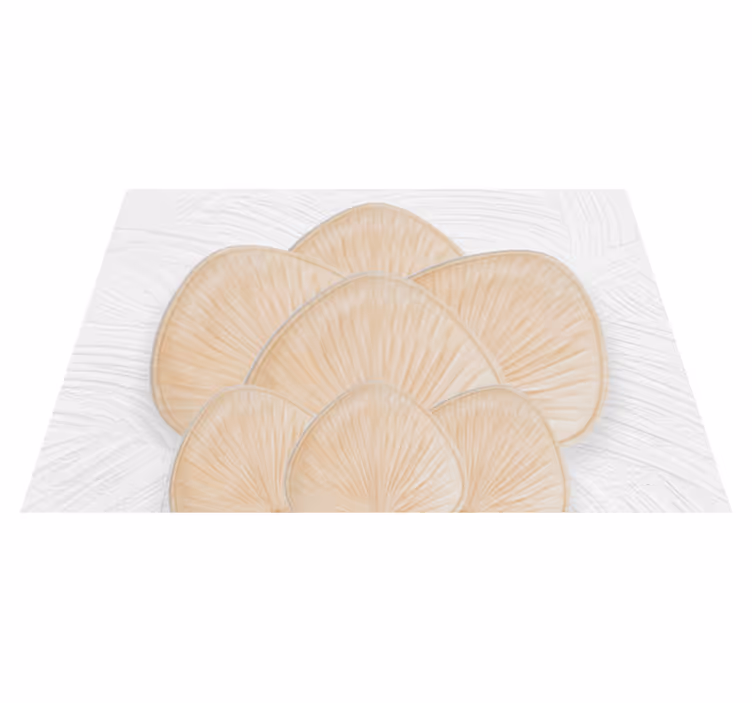 Textured Neutral Petal Shape texture carpet - TenStickers