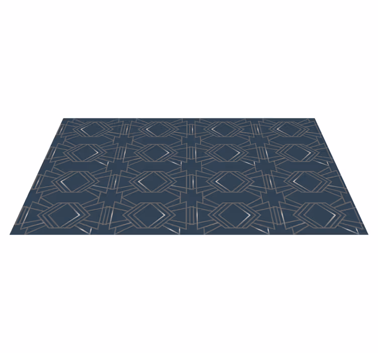 Geometric Patterned Ground Cover geometric rugs - TenStickers