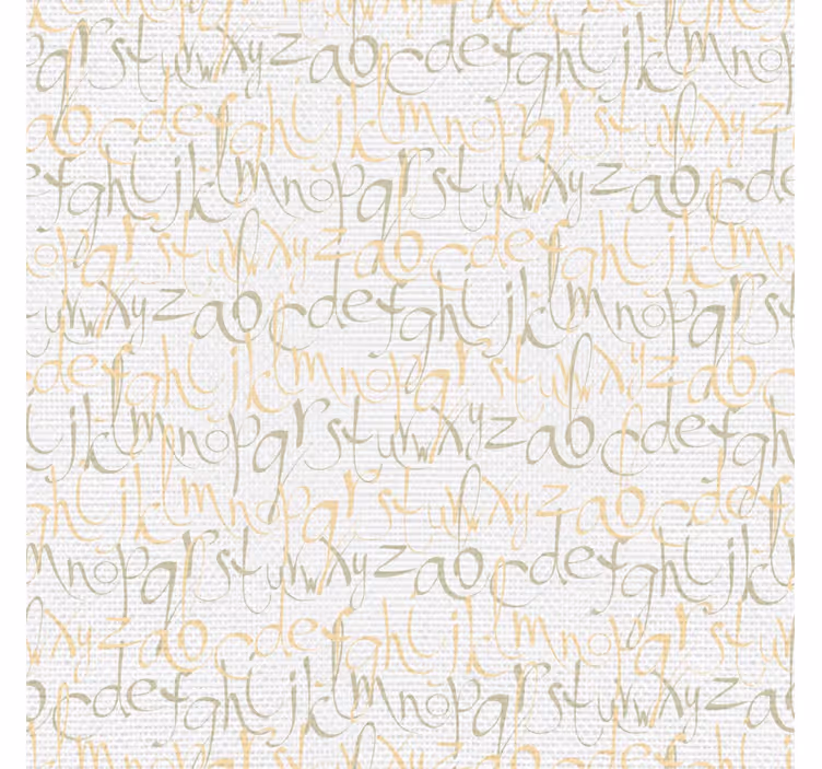 Urban vintage letters lettering wallpaper - TenStickers