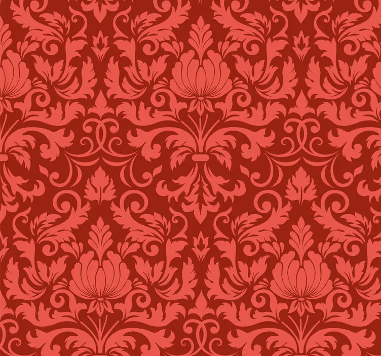 Baroque wallpaper with baroque floral pattern - TenStickers