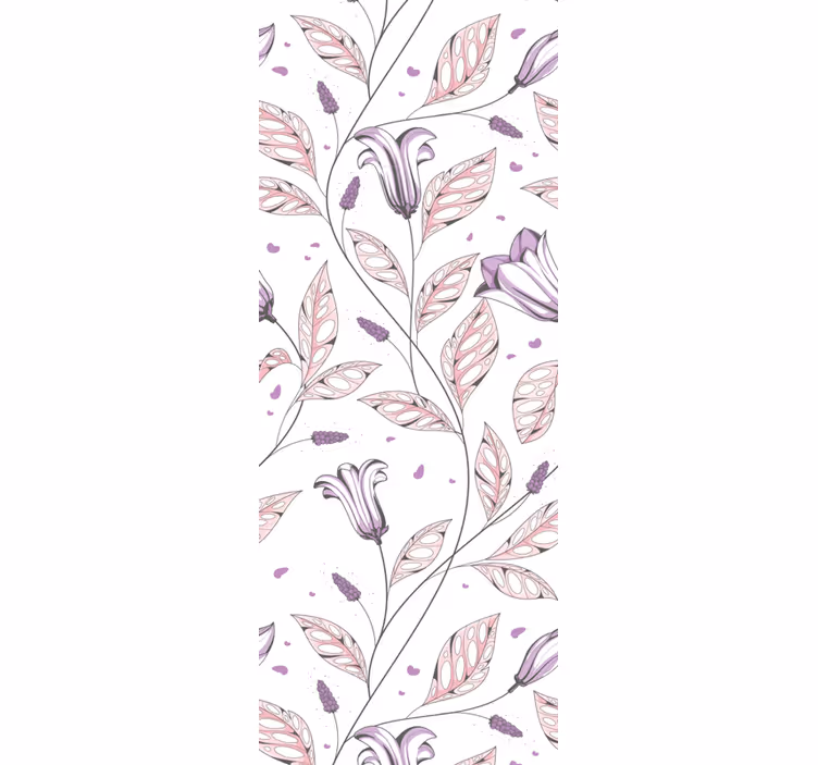 Floral Harmony Design flowers wallpaper - TenStickers