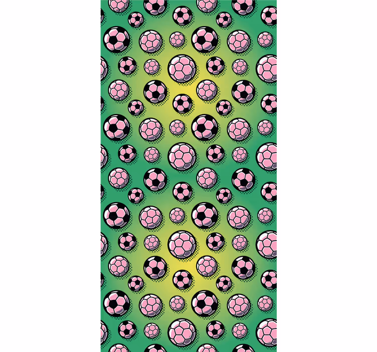 Sporty Ball Pattern custom wallpaper - TenStickers