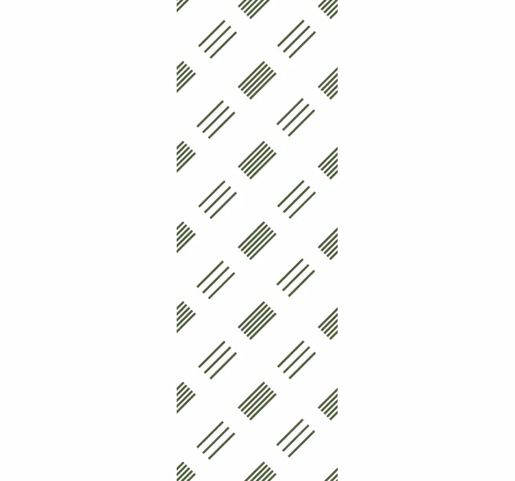 Green and white modern design contemporary wallpaper - TenStickers
