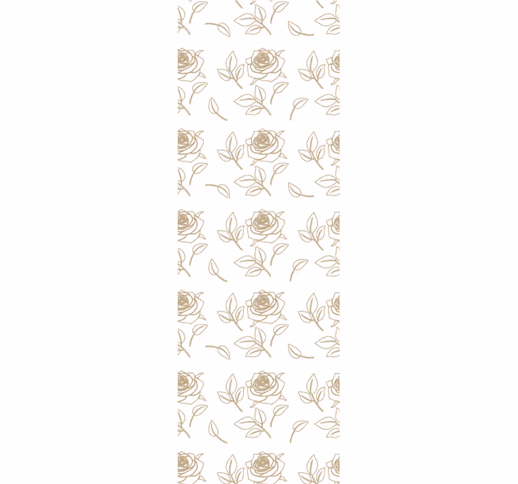 Elegant Rose Patterns flowers wallpaper - TenStickers