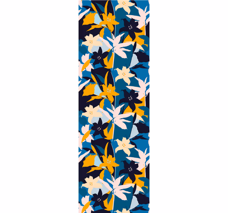 Abstract colorful pattern flowers wallpaper - TenStickers