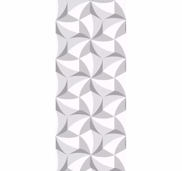 Stylish grey patterned shapes wallpaper geometric - TenStickers