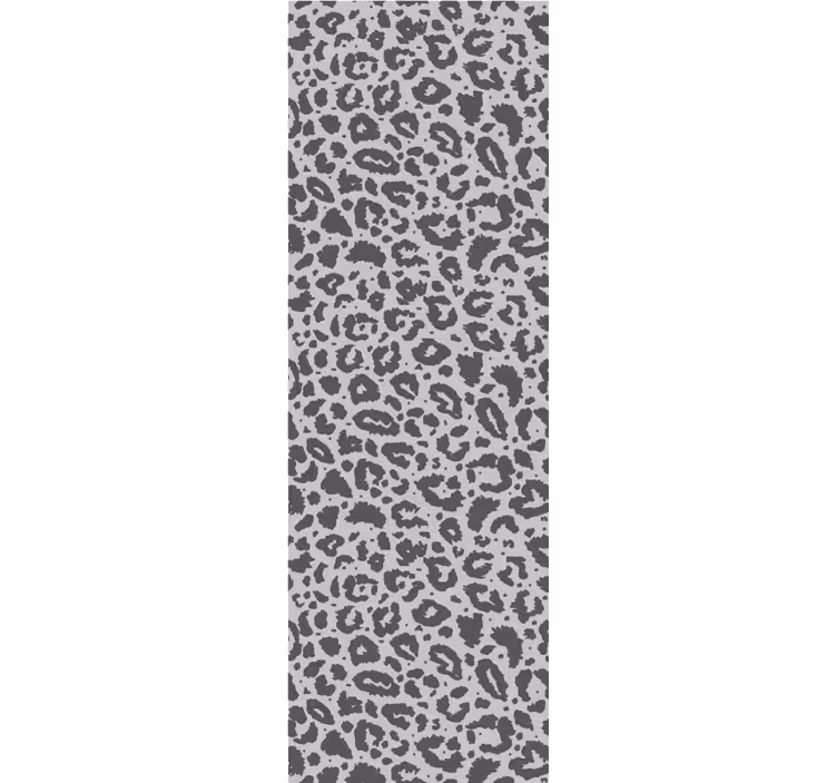 Leopard print wallpaper in grey print style - TenStickers
