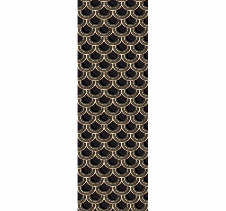Elegant Scallop Pattern ornamental wallpaper - TenStickers