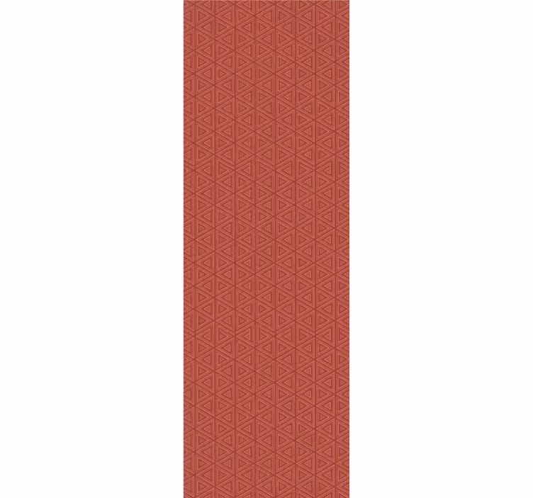 Stunning red pattern triangles wallpaper - TenStickers