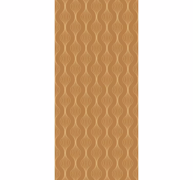 Elegant curves pattern contemporary wallpaper - TenStickers