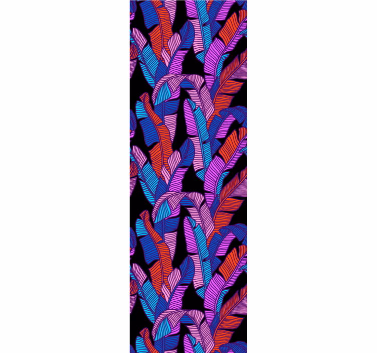 Big vibrant motif floral wallpaper - TenStickers