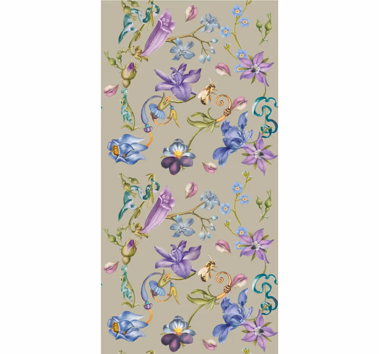Floral Fantasy Design flowers wallpaper - TenStickers